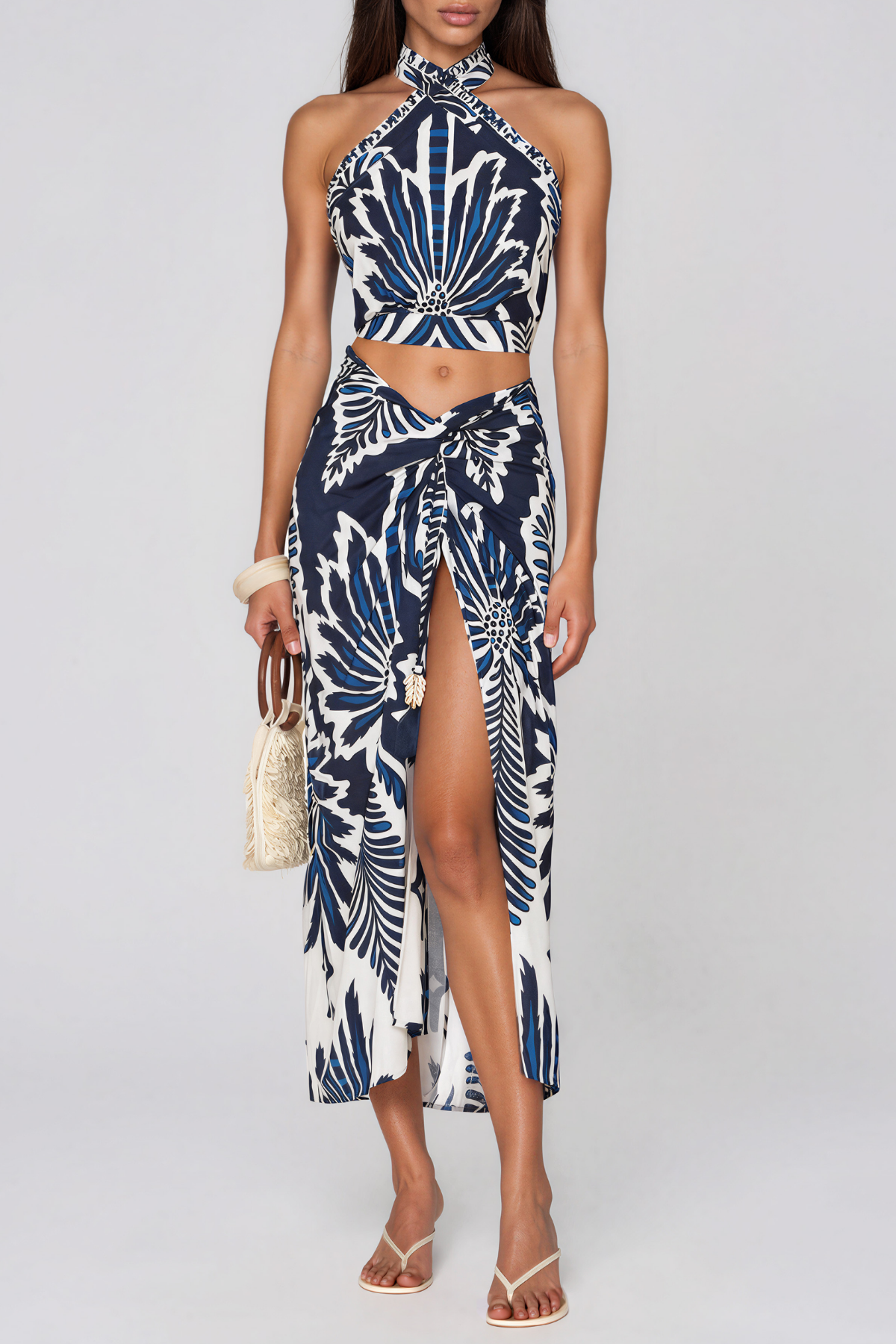 Kelii Halter Neck Print Swimwear