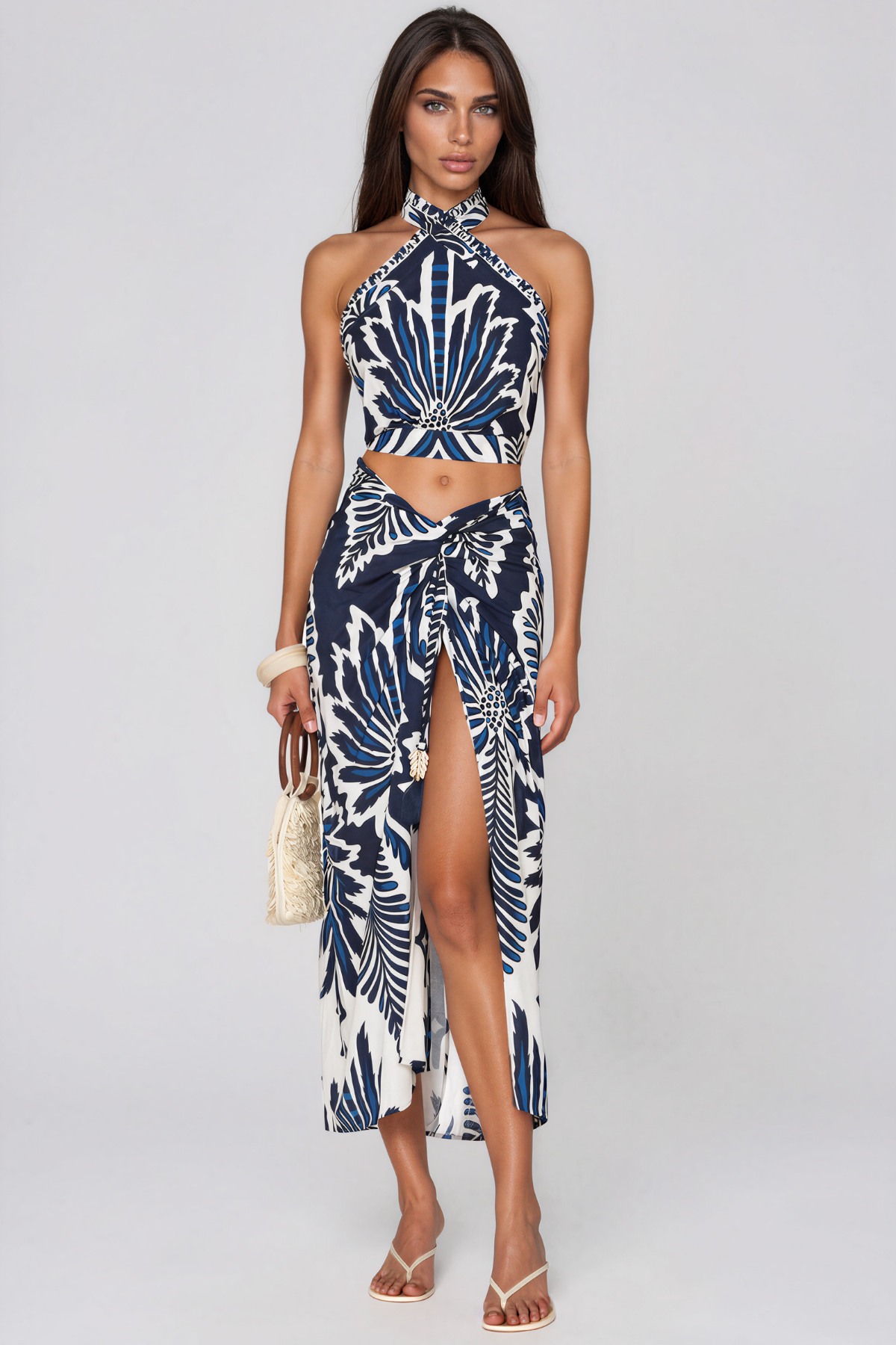 Kelii Halter Neck Print Swimwear