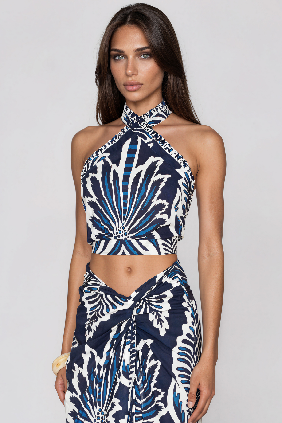 Kelii Halter Neck Print Swimwear