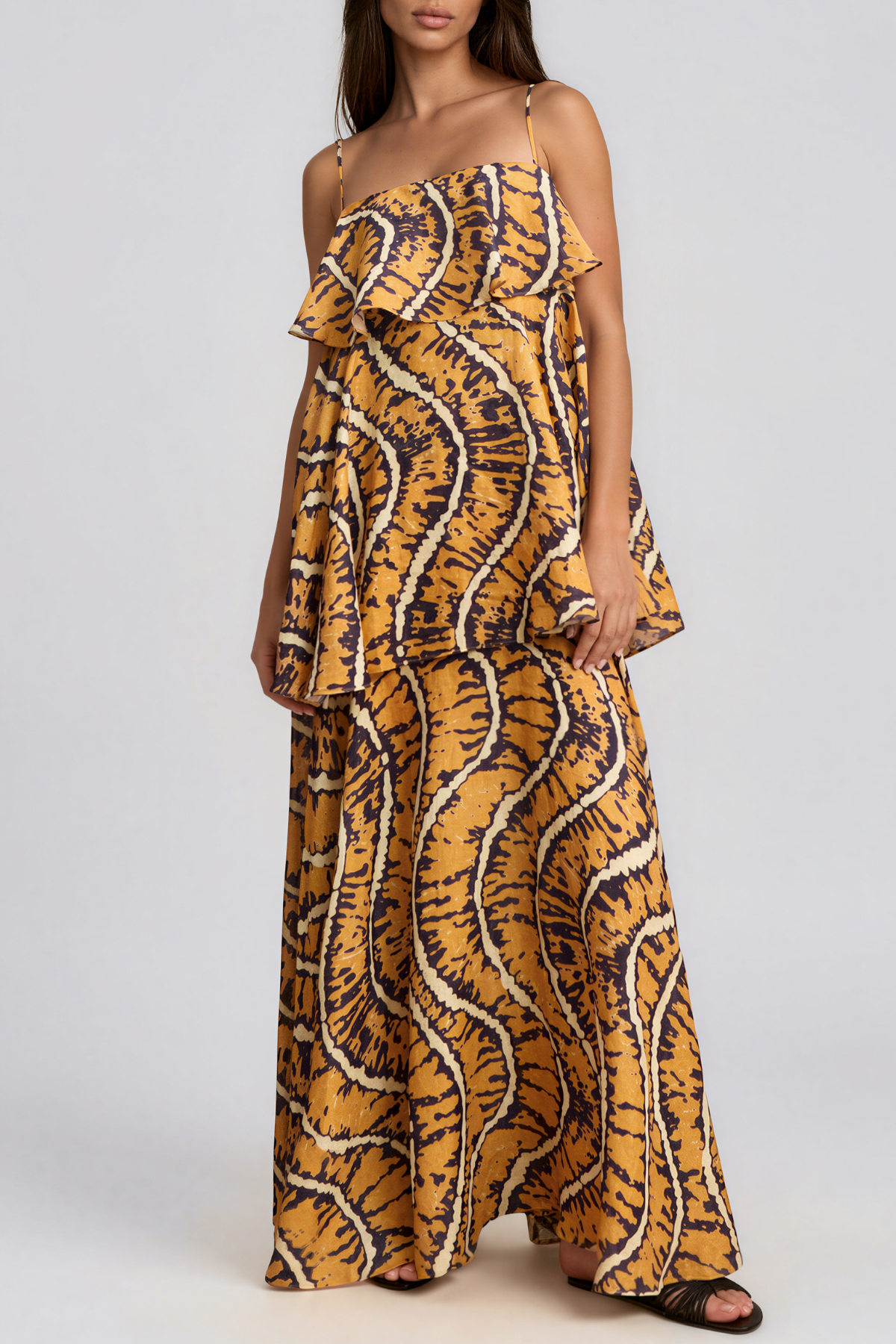 Kelis Spaghetti Print Maxi Dress
