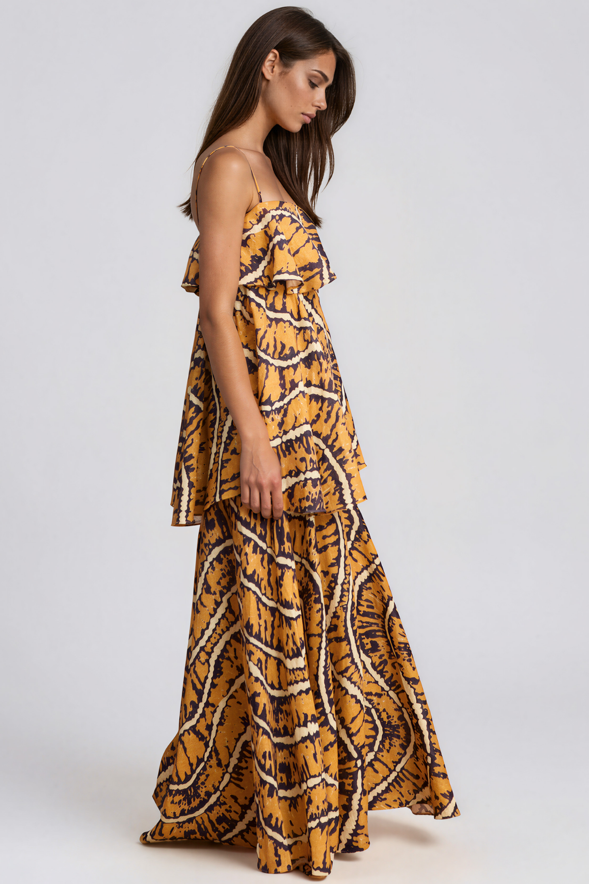 Kelis Spaghetti Print Maxi Dress