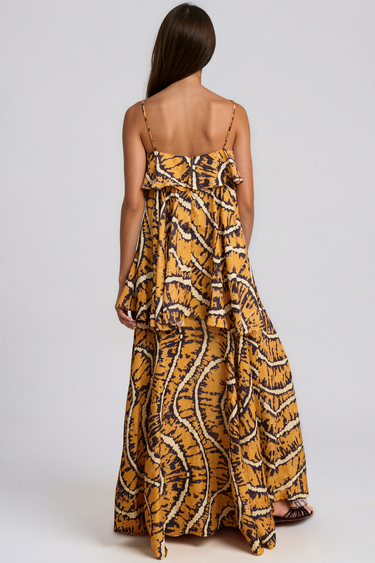 Kelis Spaghetti Print Maxi Dress