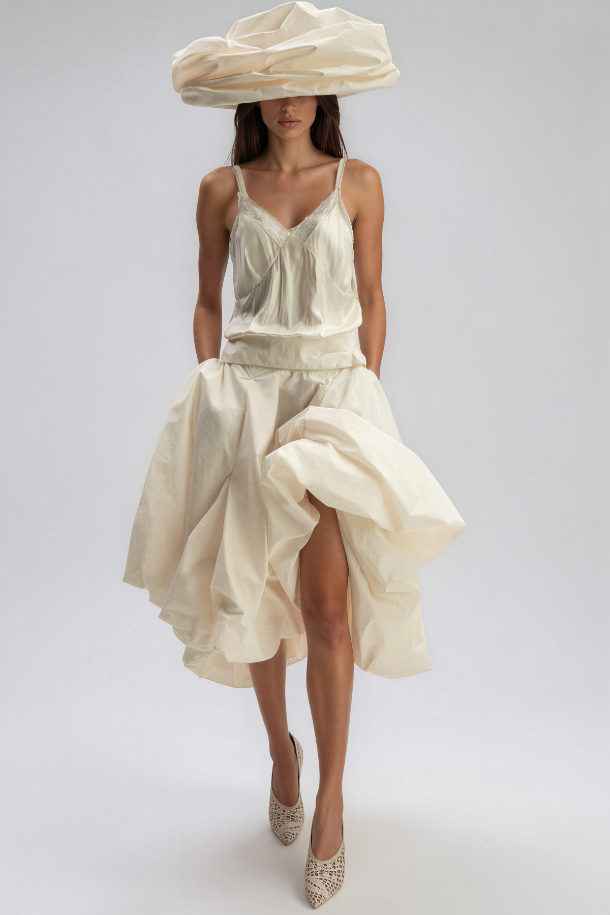 Kellan Ruffle Midi Skirt