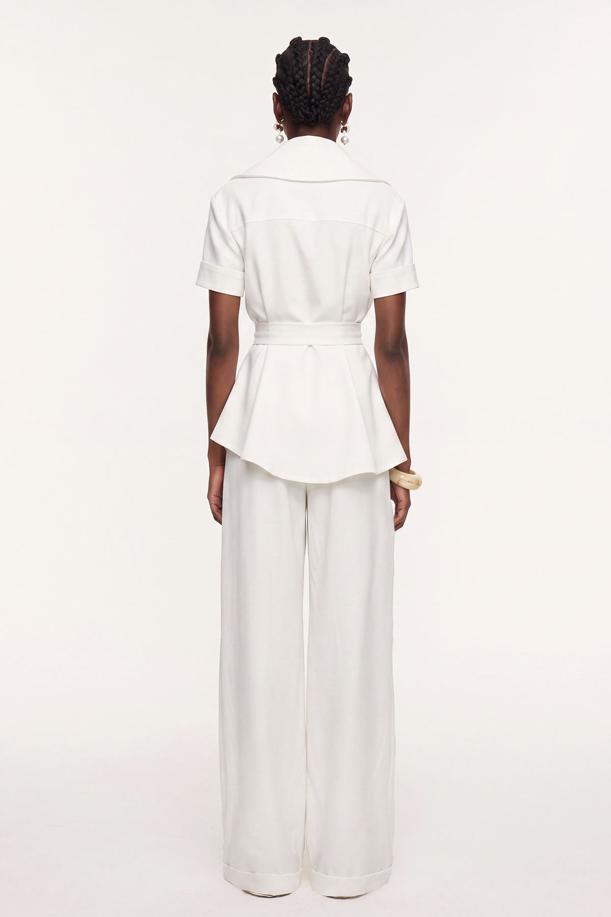 Kellyn High Neck Satin Pants Set