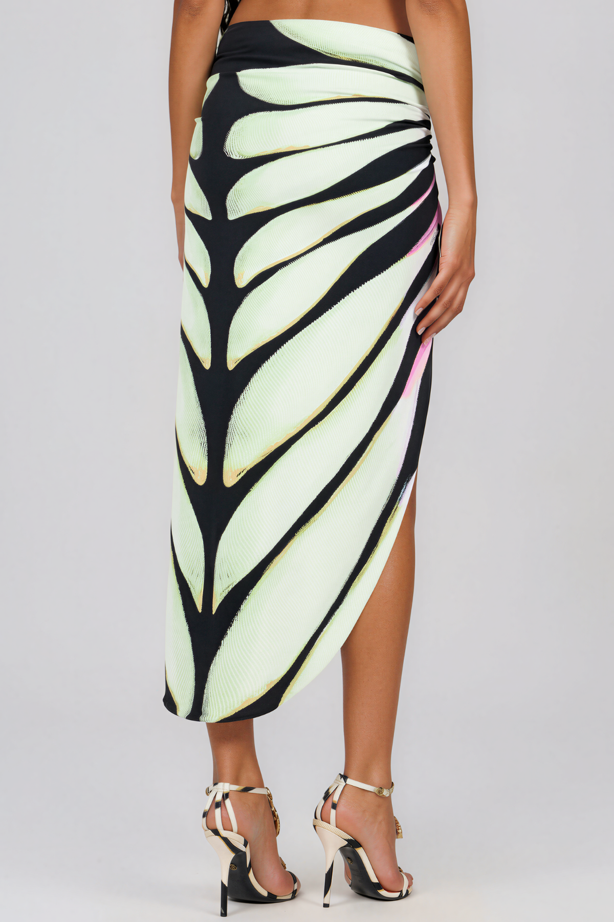 Kender Halter Neck Print Skirt Set