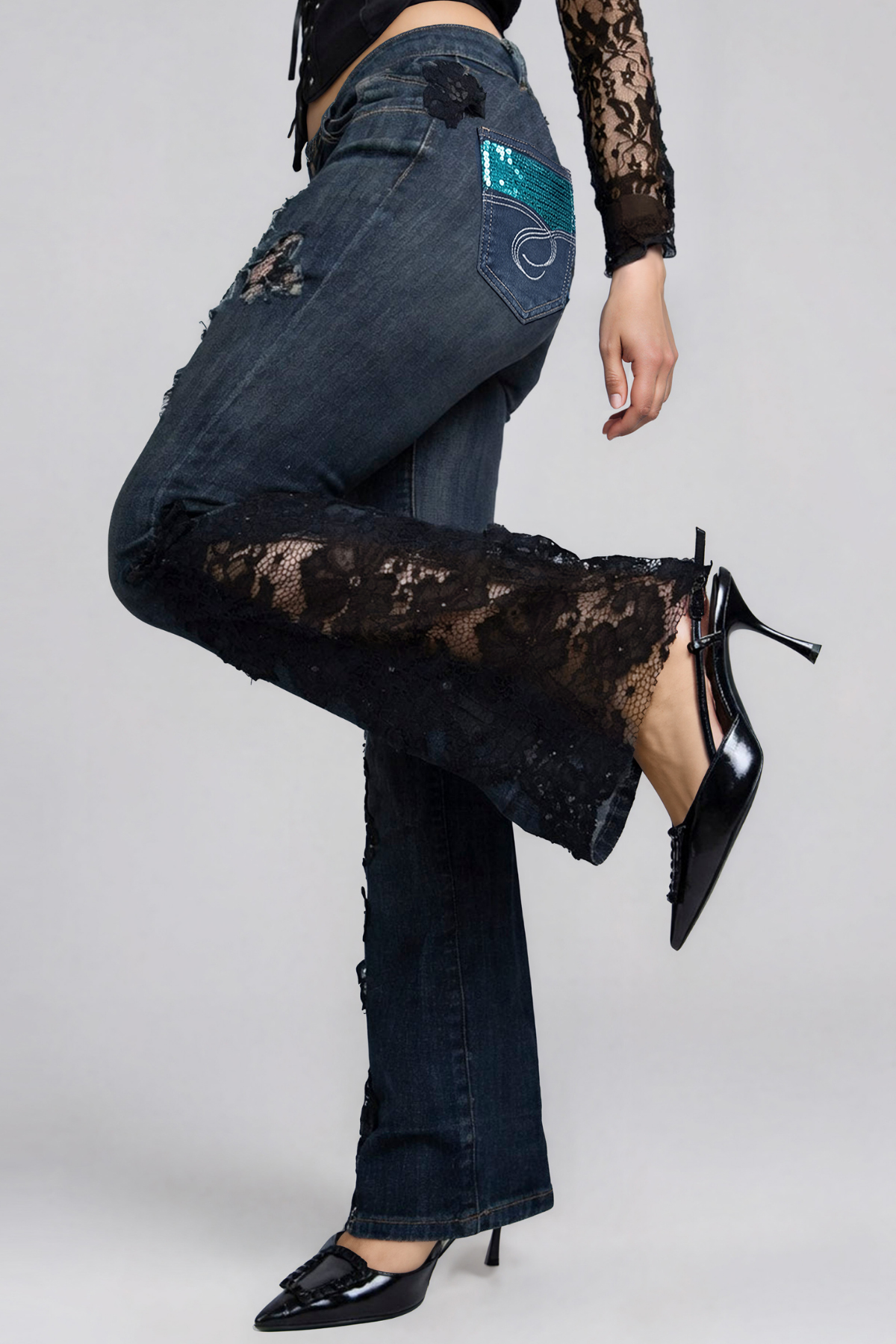 Kennedy Lace BootcutDeconstruct Jeans