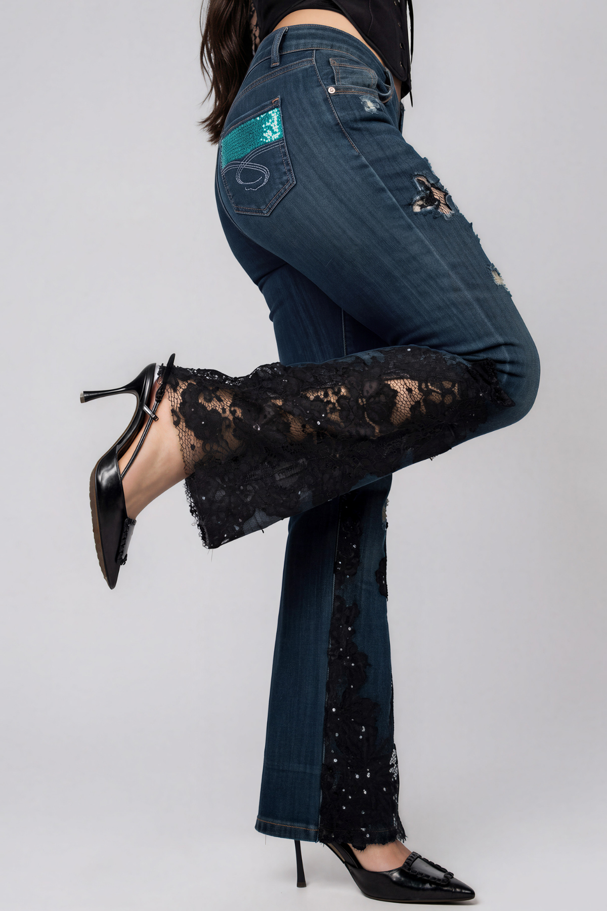 Kennedy Lace BootcutDeconstruct Jeans