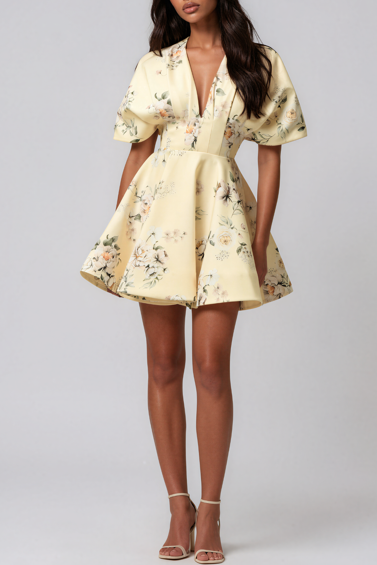 Kenny V Neck Floral Mini Dress