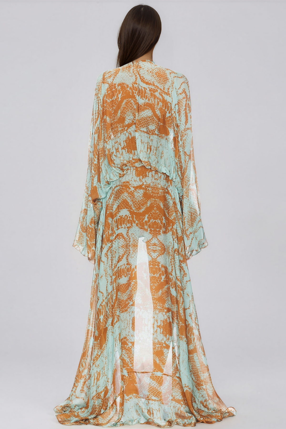 Kerra Plunge Print High Low Dress