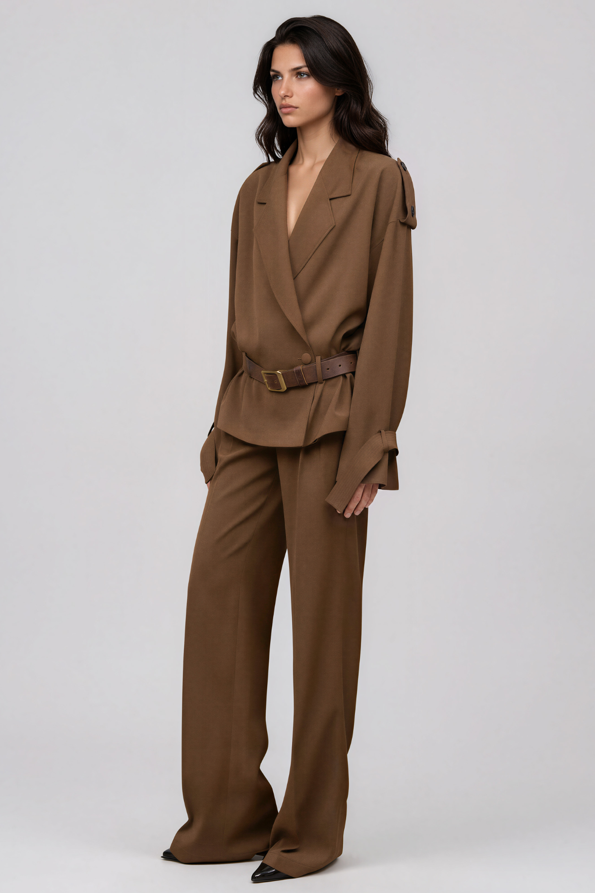 Keyanna Belt Trench Coat