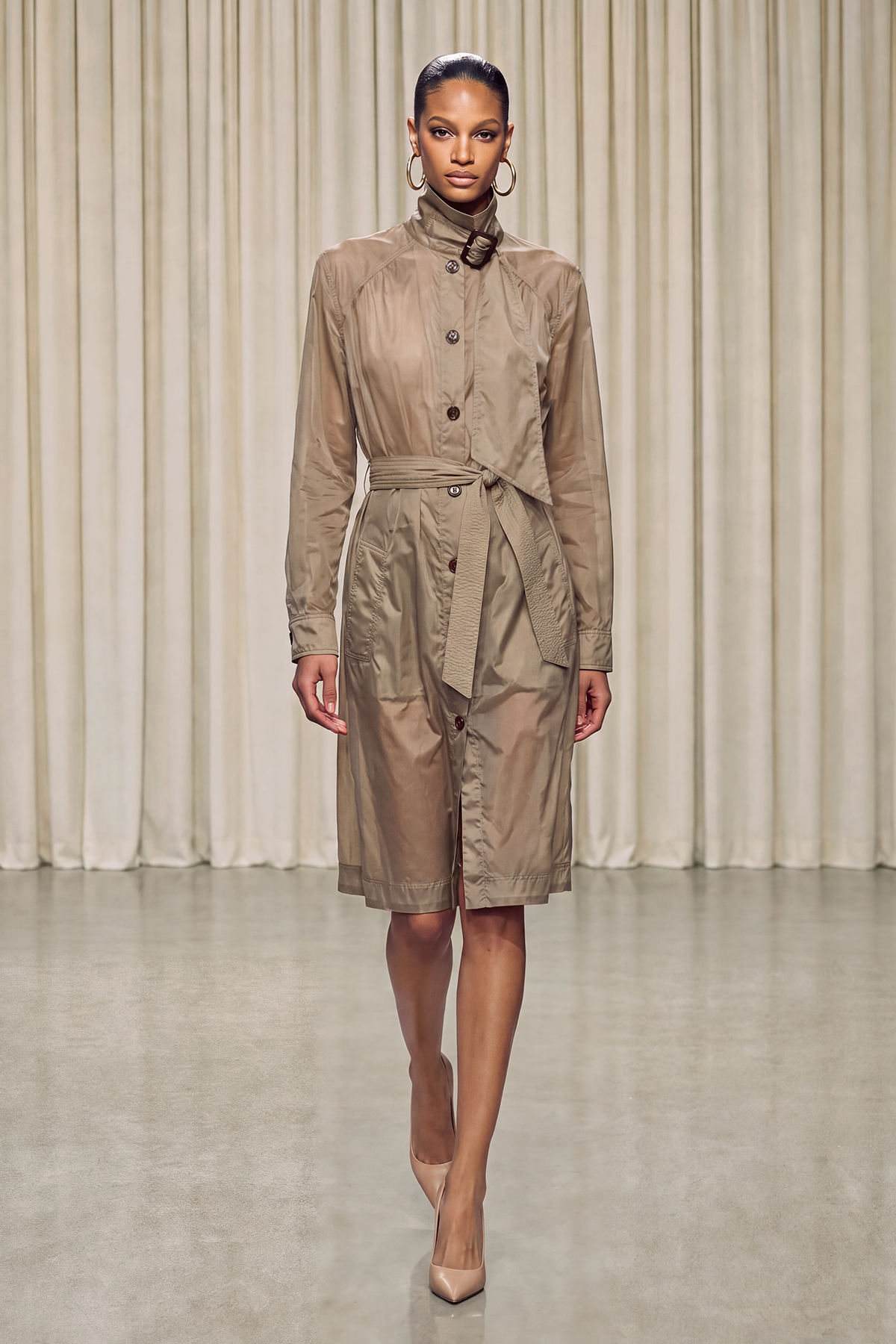 Keyson High Neck Buckle Jacket
