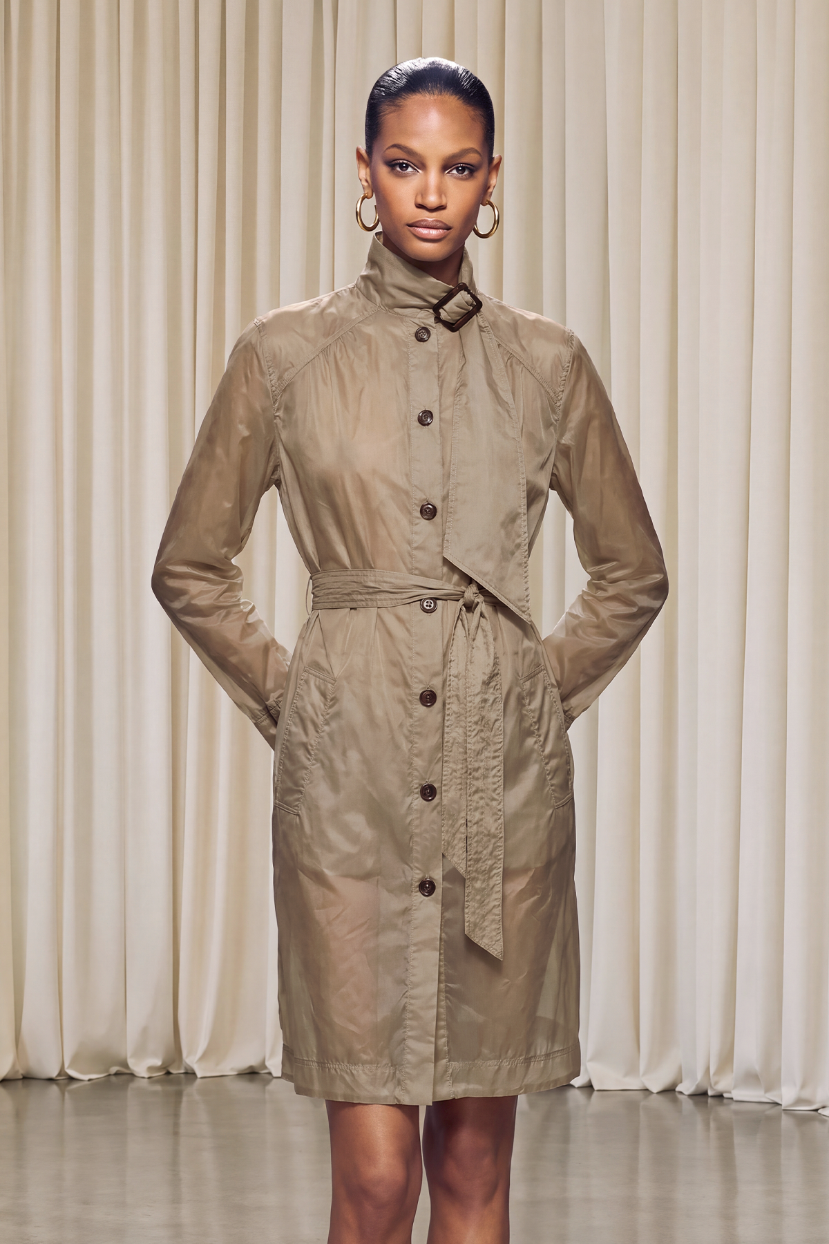 Keyson High Neck Buckle Jacket