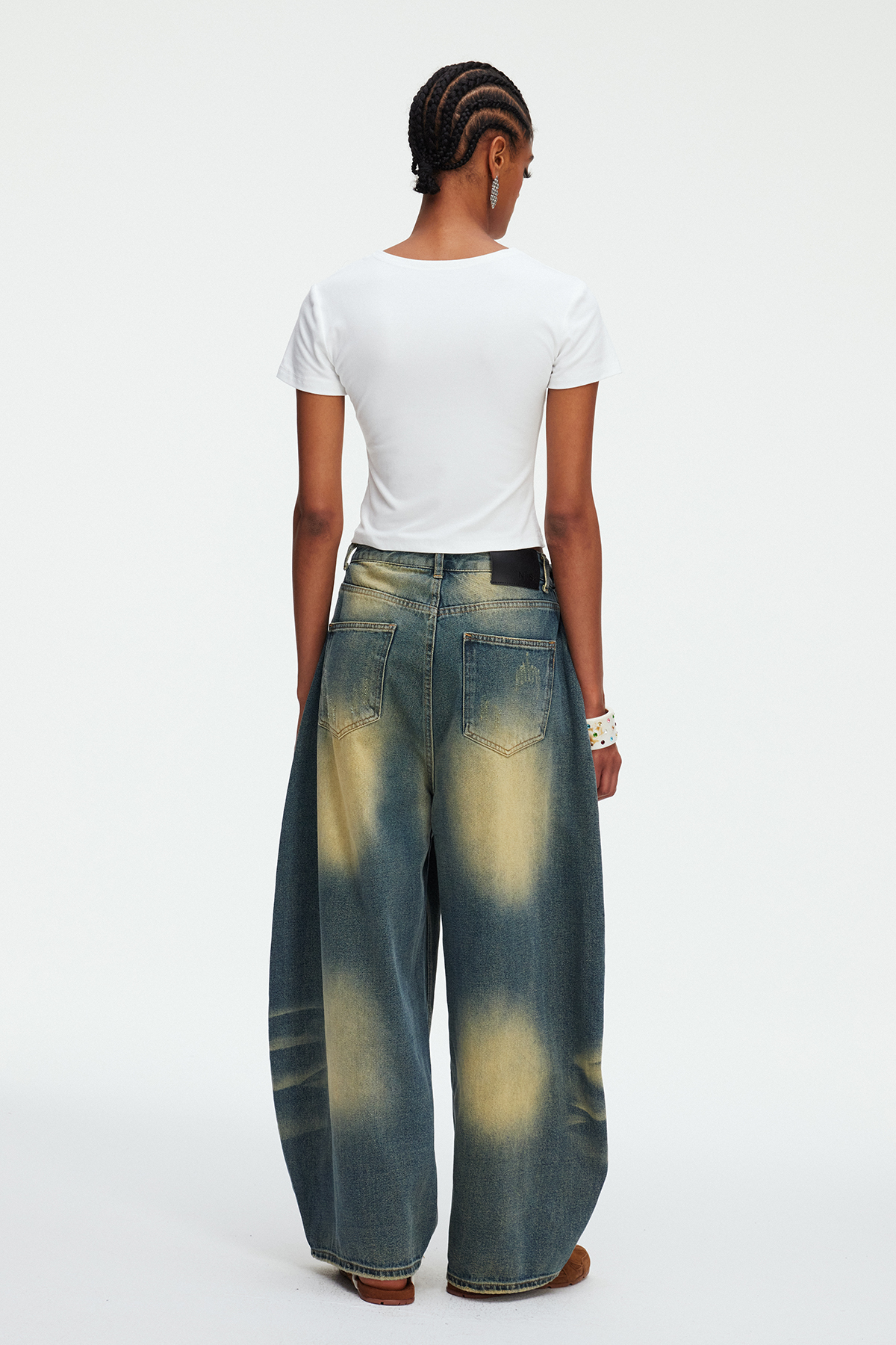 Khaleesi Asymmetric Baggy Jeans