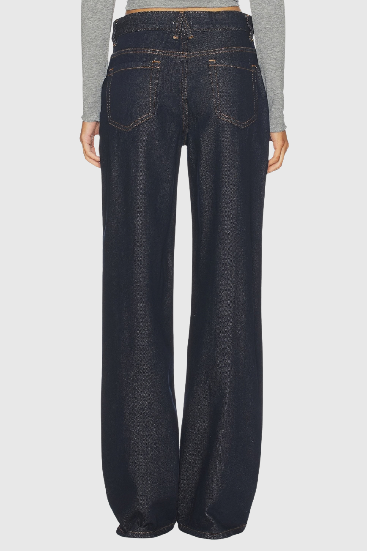 Khaleesi Button Jeans In Dark Blue