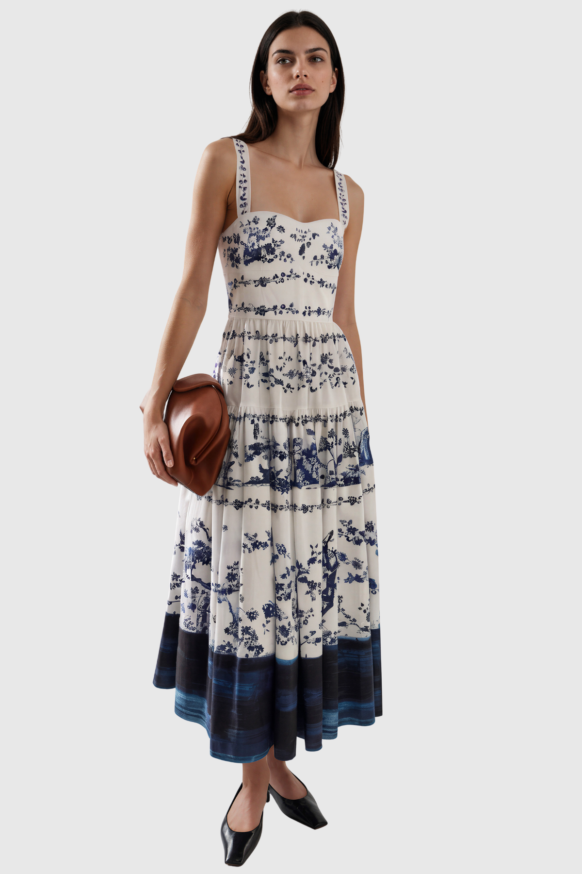 Khalid Sleeveless Floral Maxi Dress
