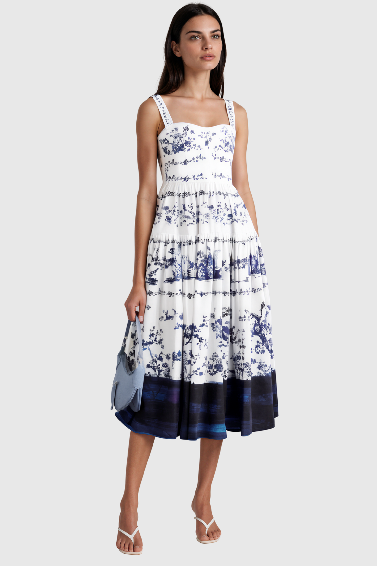 Khalid Sleeveless Floral Maxi Dress