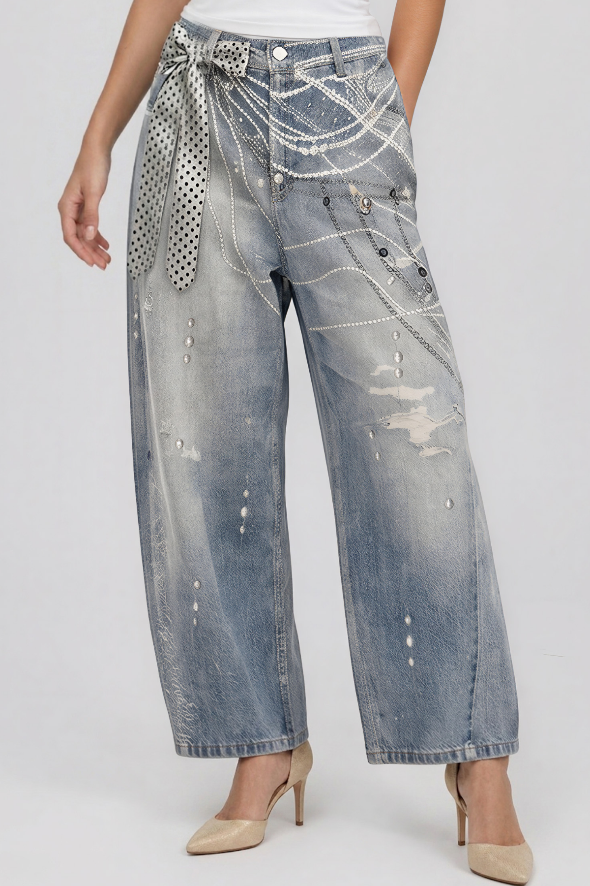 Khalon Pearl Print Jeans
