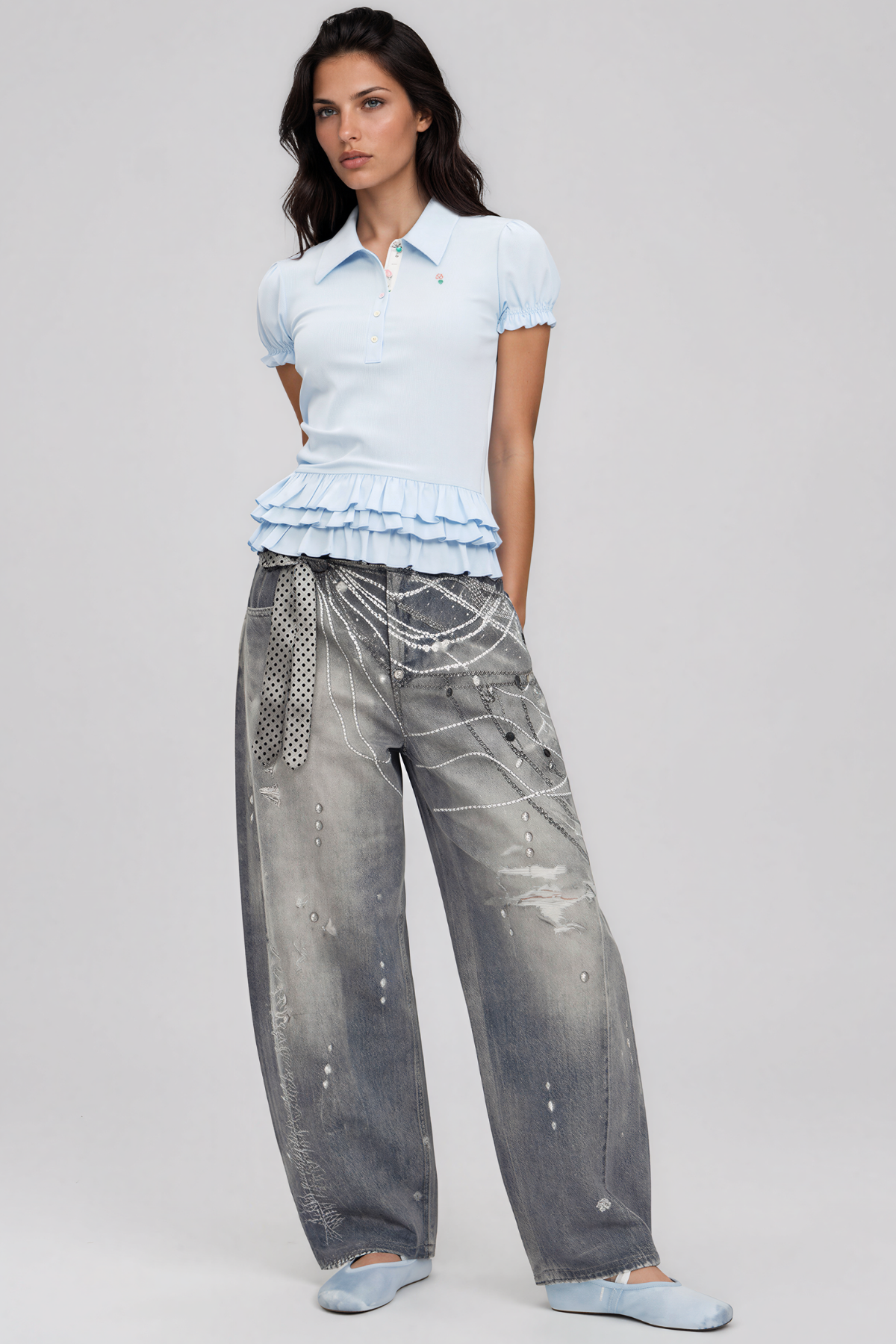 Khalon Pearl Print Jeans