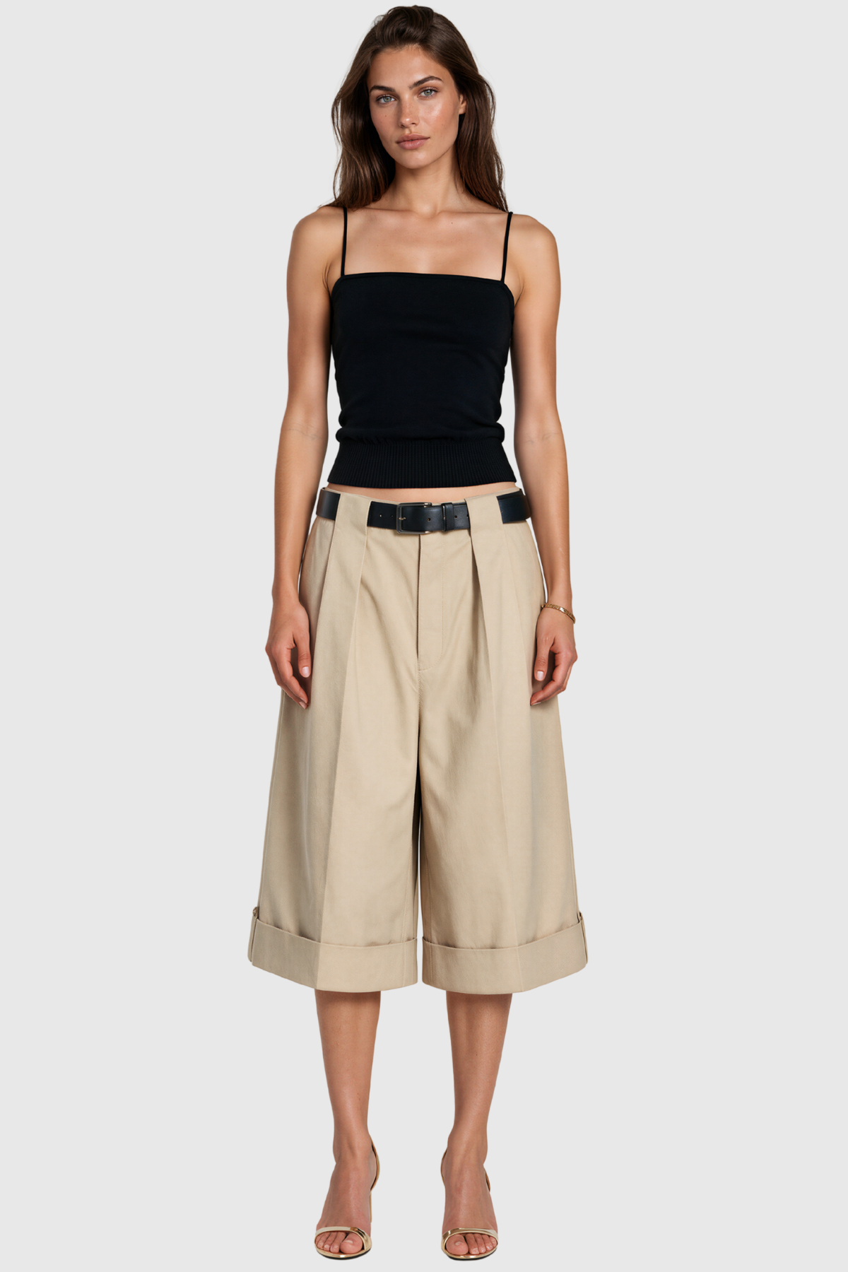 Khosrow Tie Up Belt Playsuit