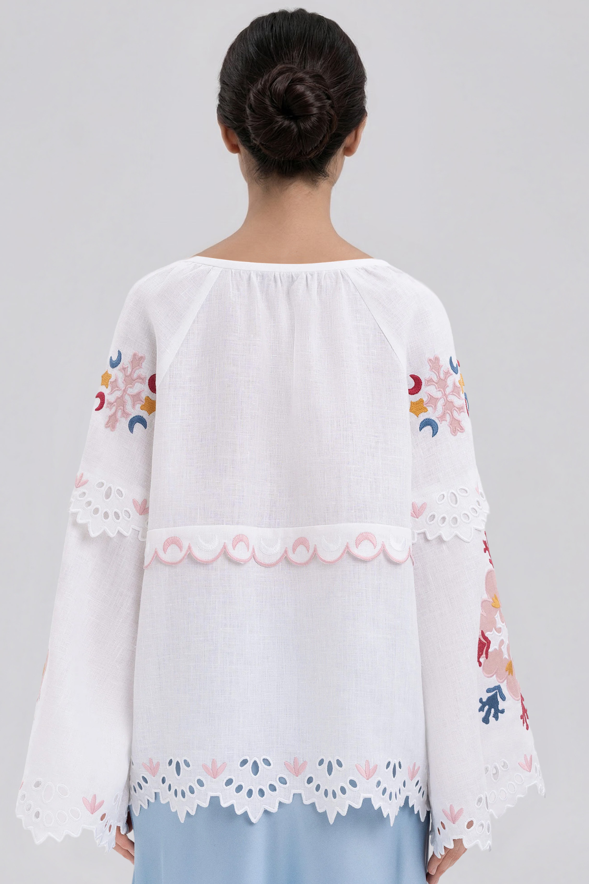 Kia Embroidered Floral Top