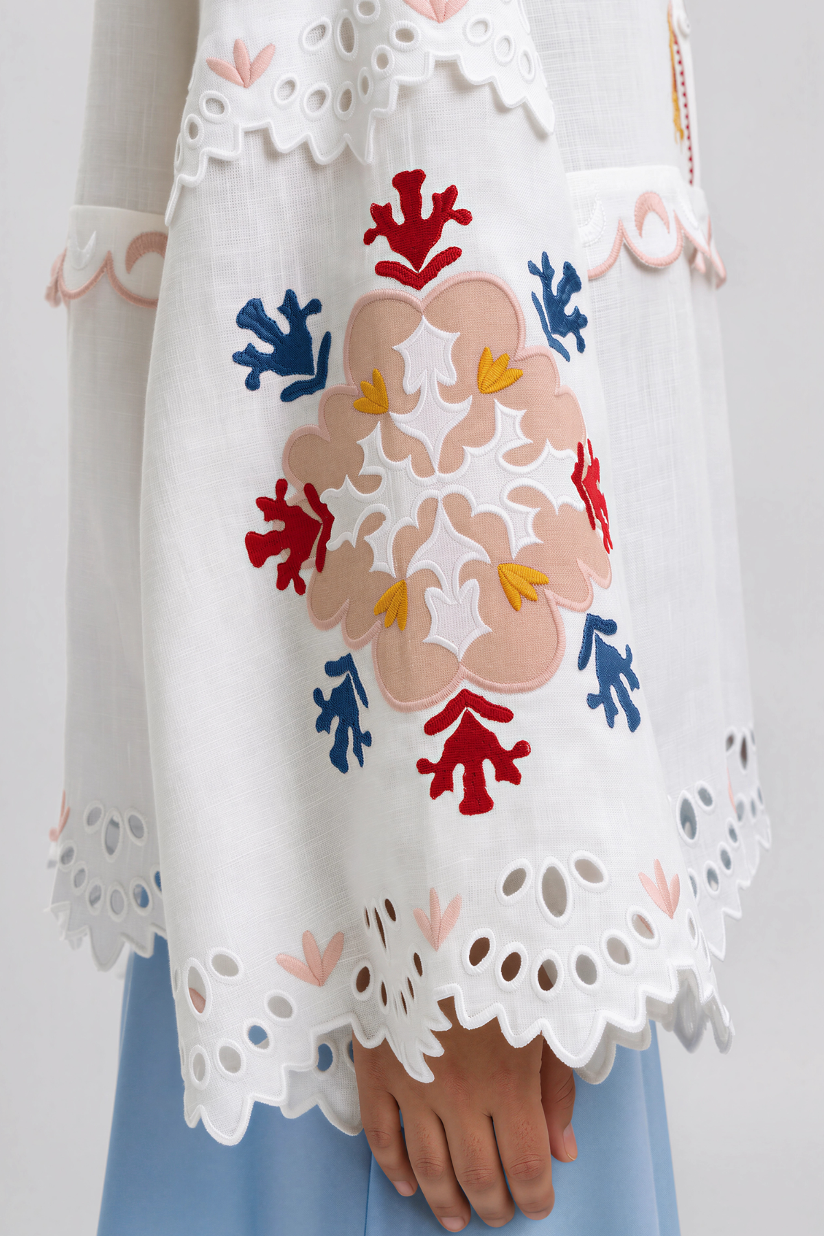 Kia Embroidered Floral Top