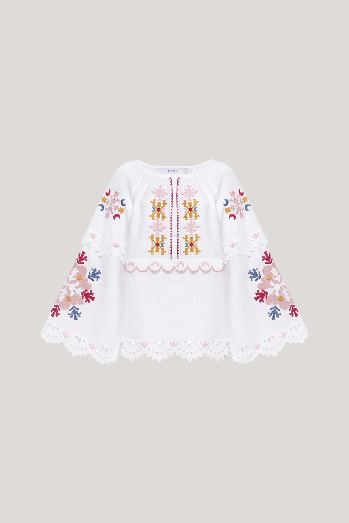 Kia Embroidered Floral Top