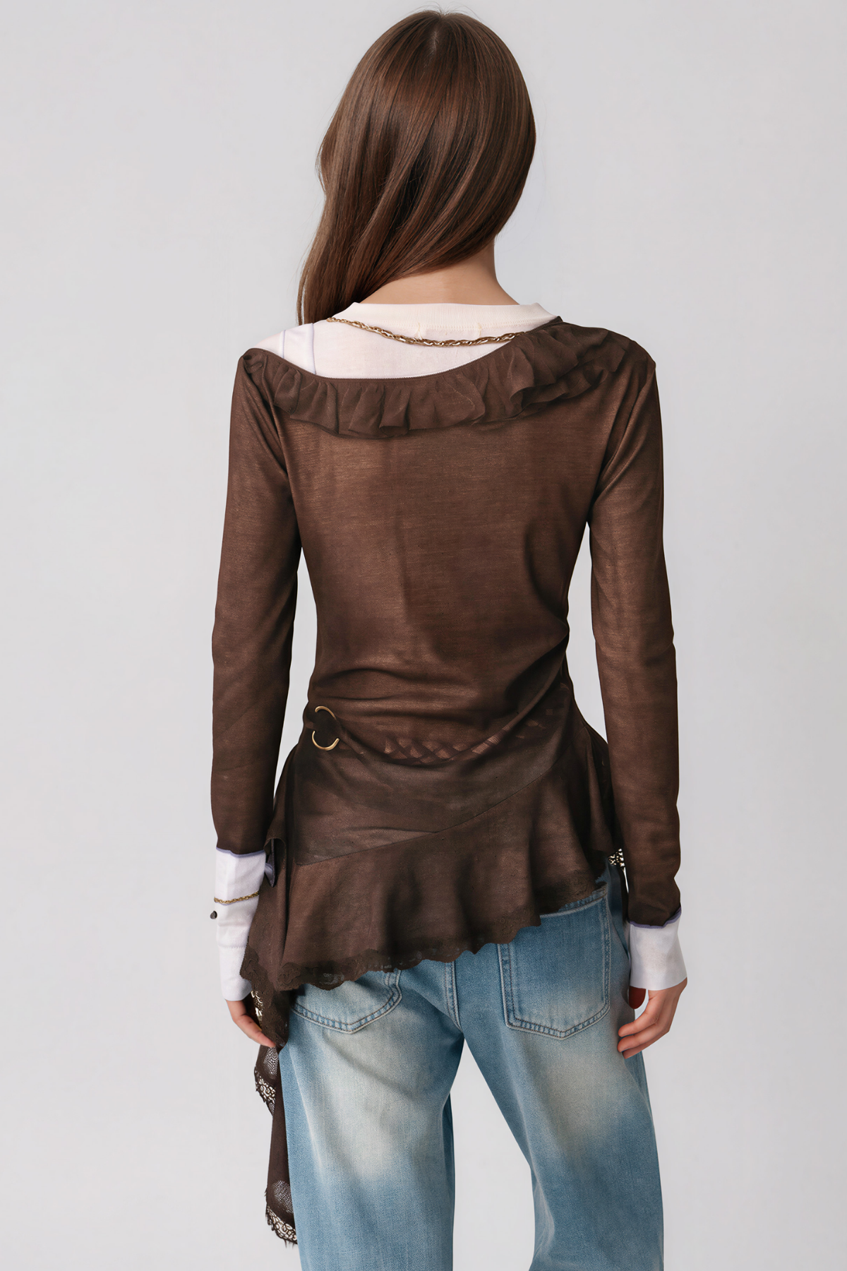 Kianna Lace Print Top