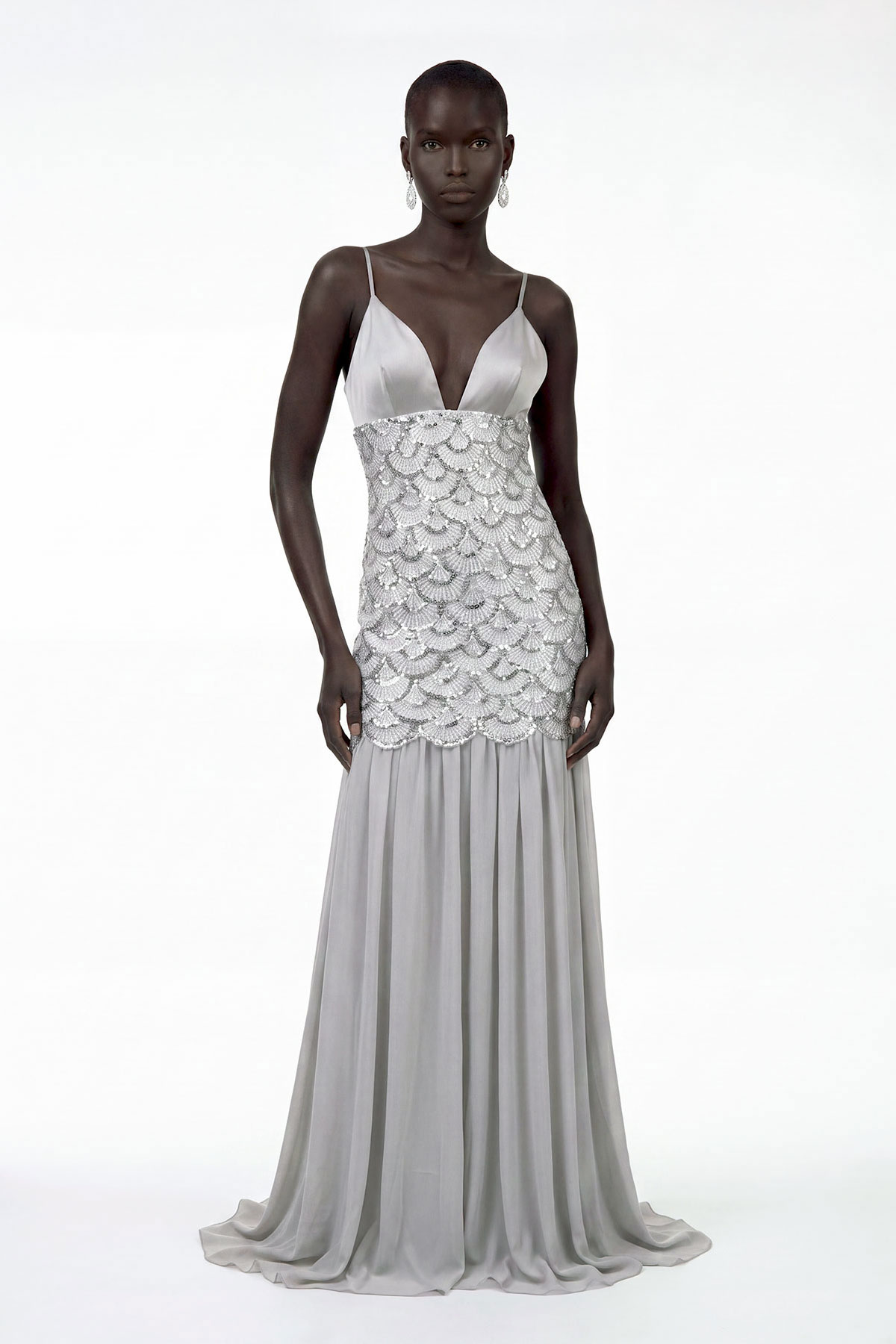 Kida Spaghetti Sequin Maxi Dress