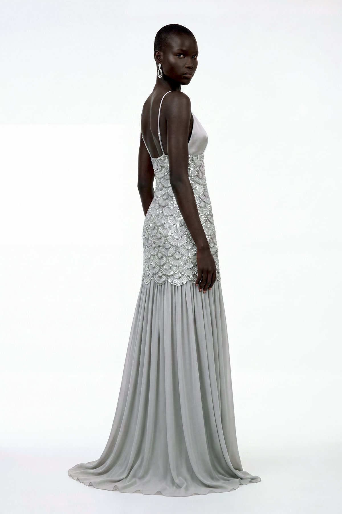 Kida Spaghetti Sequin Maxi Dress