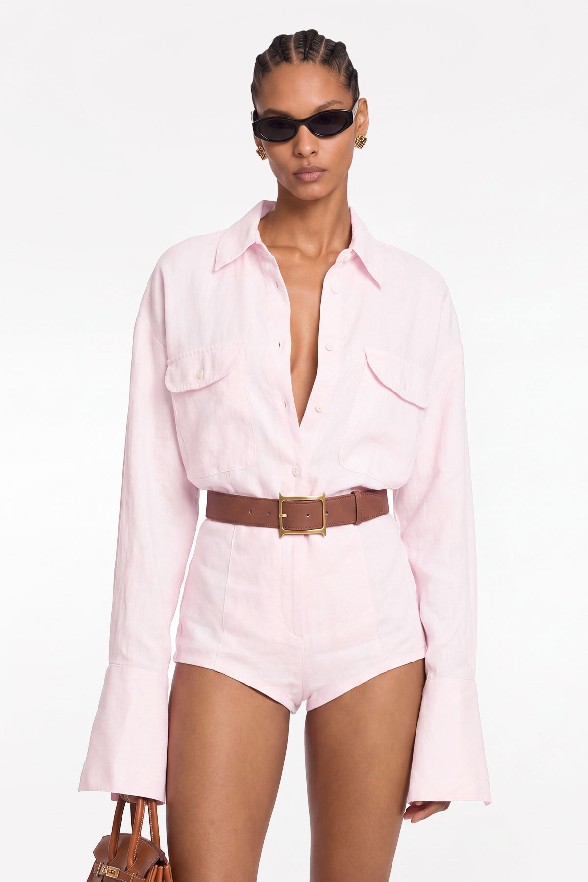 Kierra Long Sleeve Ruch Shorts Set
