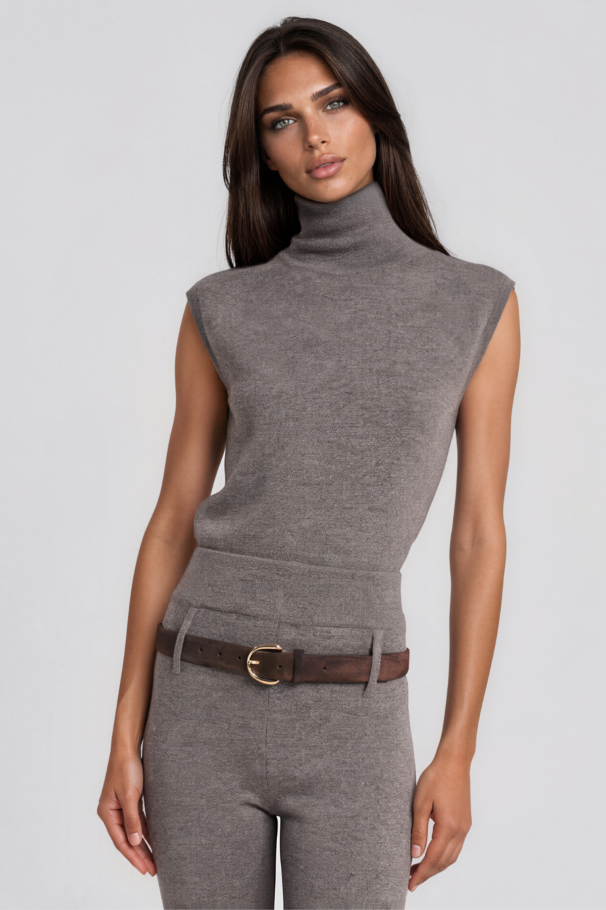 Kimba High Neck Knit Top