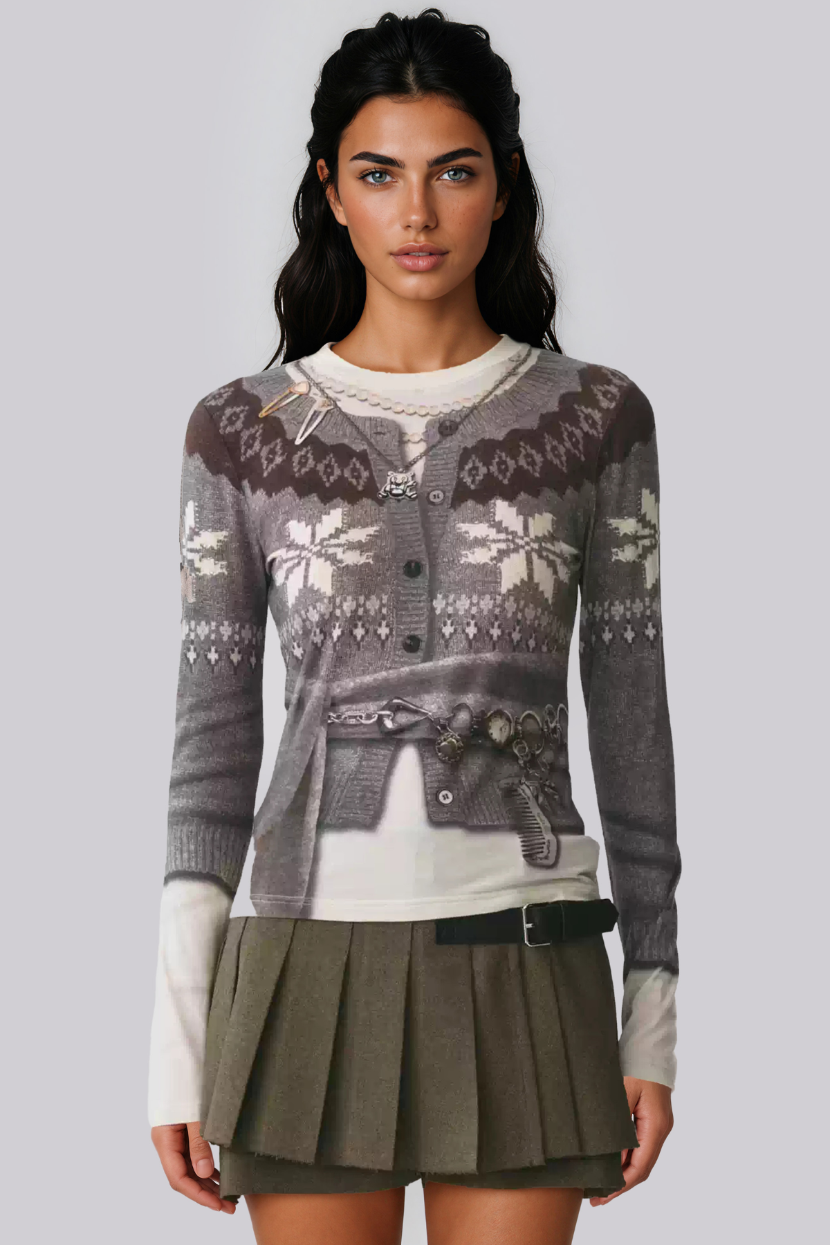 Kimball Knit Print Top
