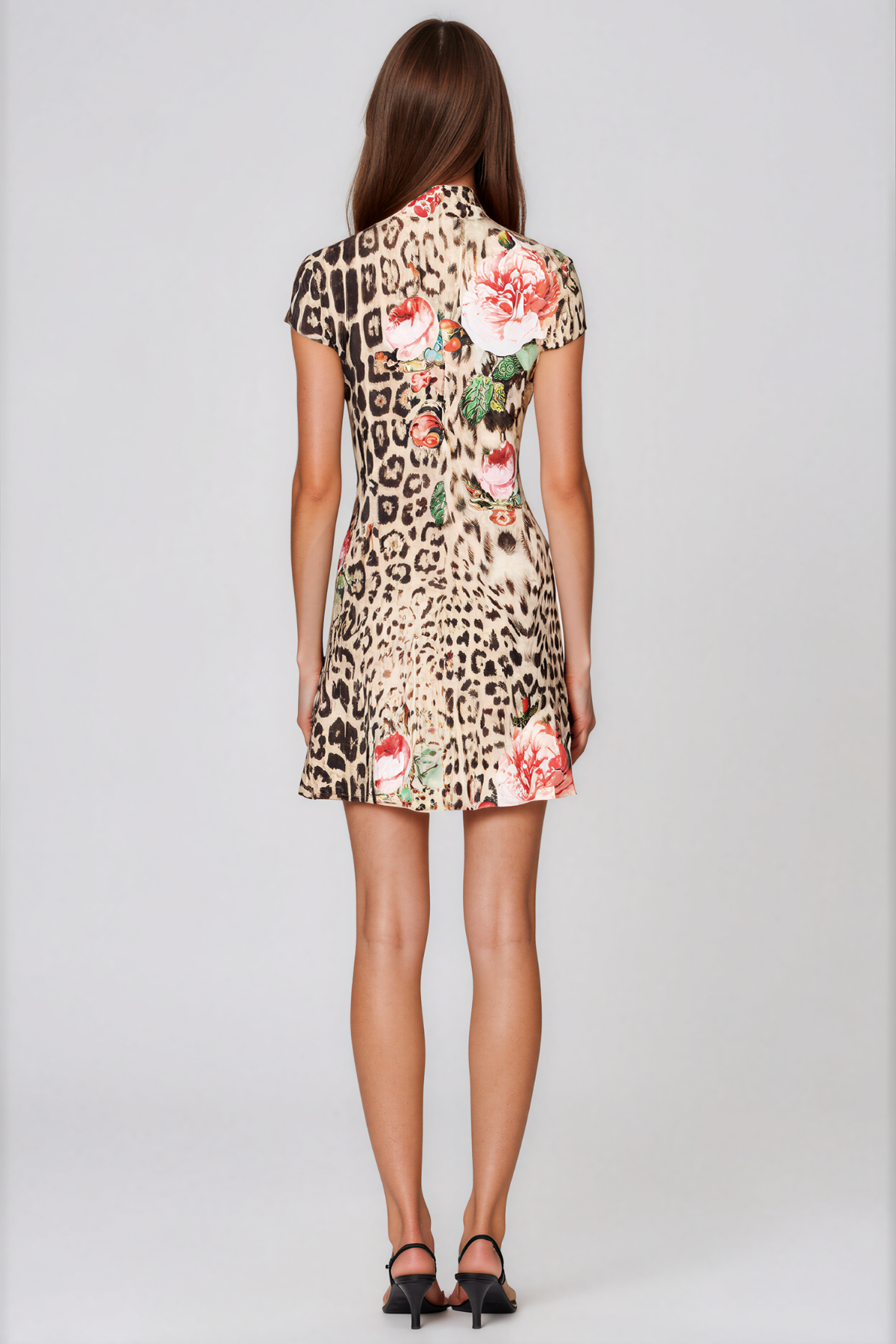 Kimya Leopard Floral Mini Dress
