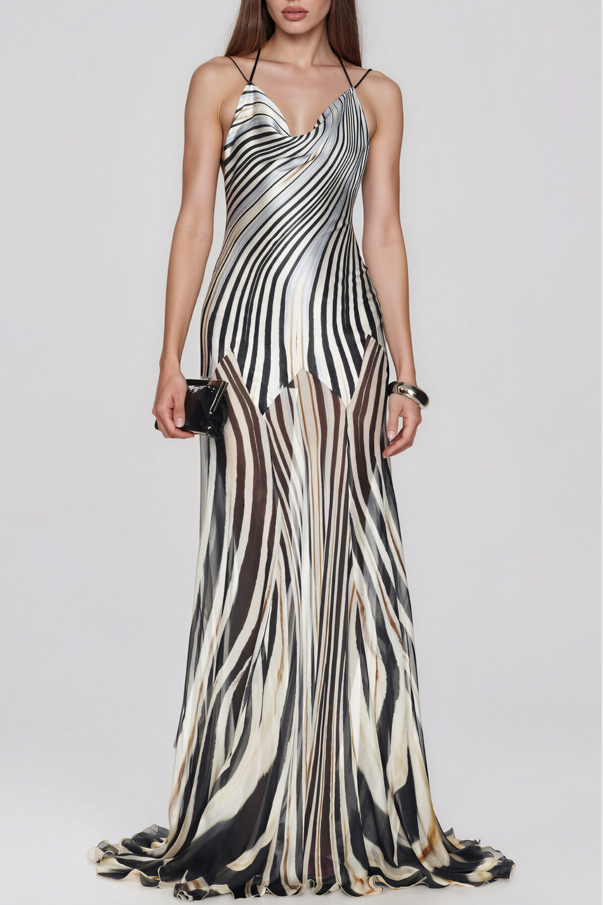 Kin Spagehtti Stripe Maxi Dress
