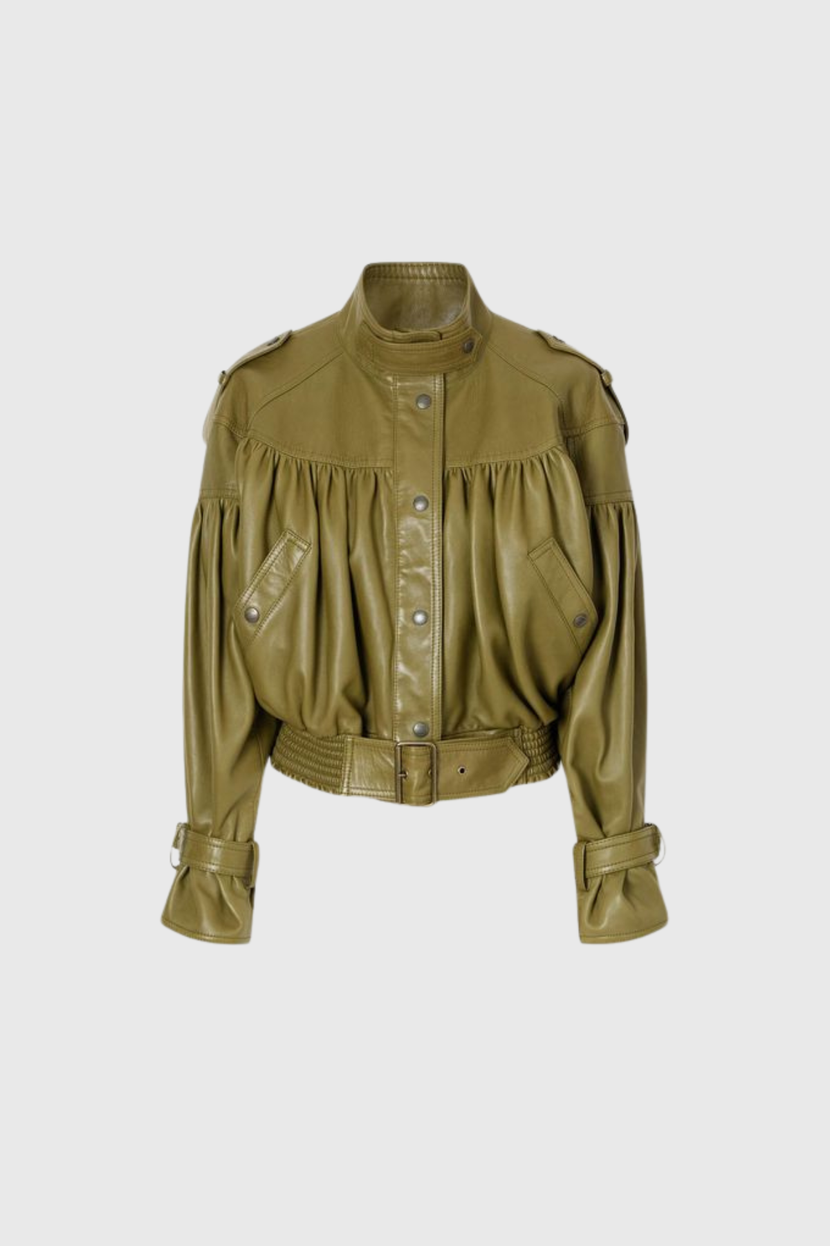 Kineks Leather Trench Coat
