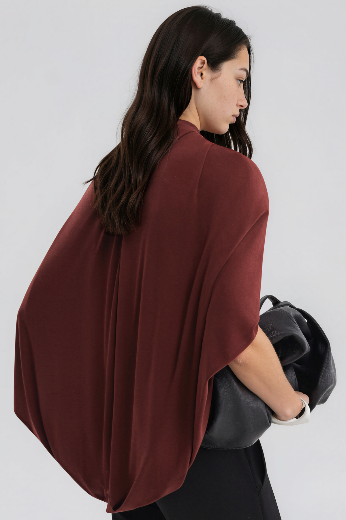 Kinfe Cape Sleeve Draped Top