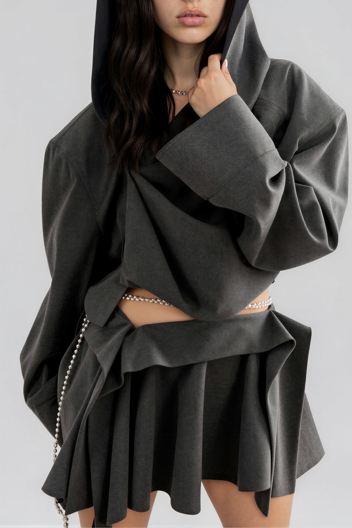 Kingston Hooded Asymmetric Top