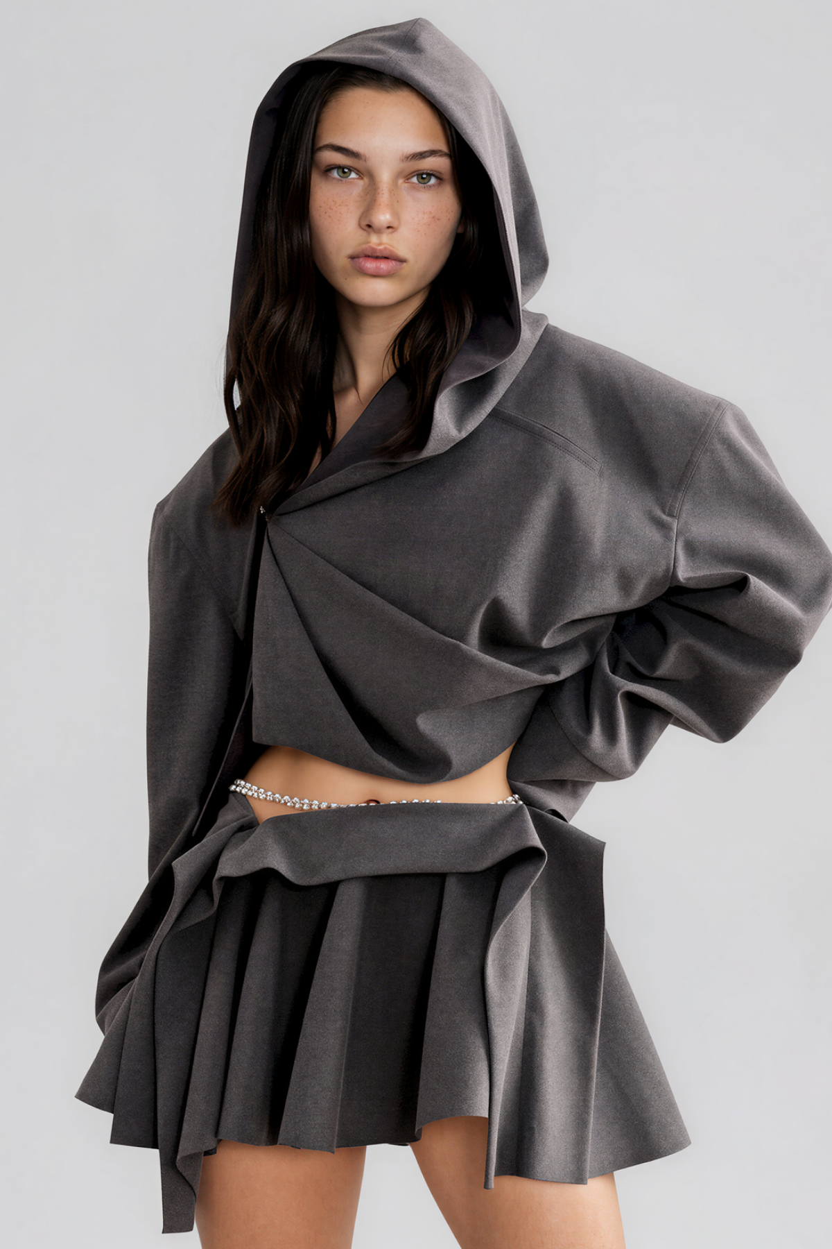 Kingston Hooded Asymmetric Top