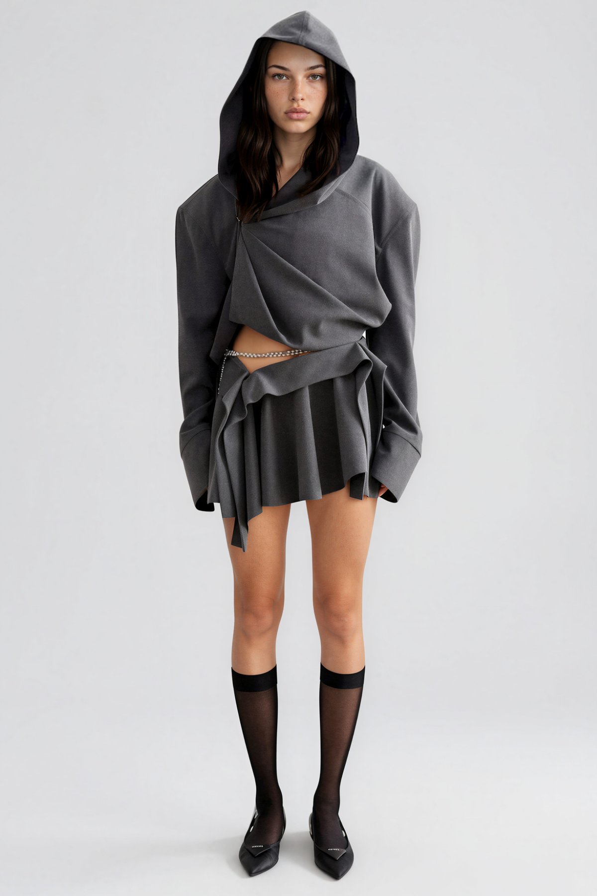 Kingston Hooded Asymmetric Top