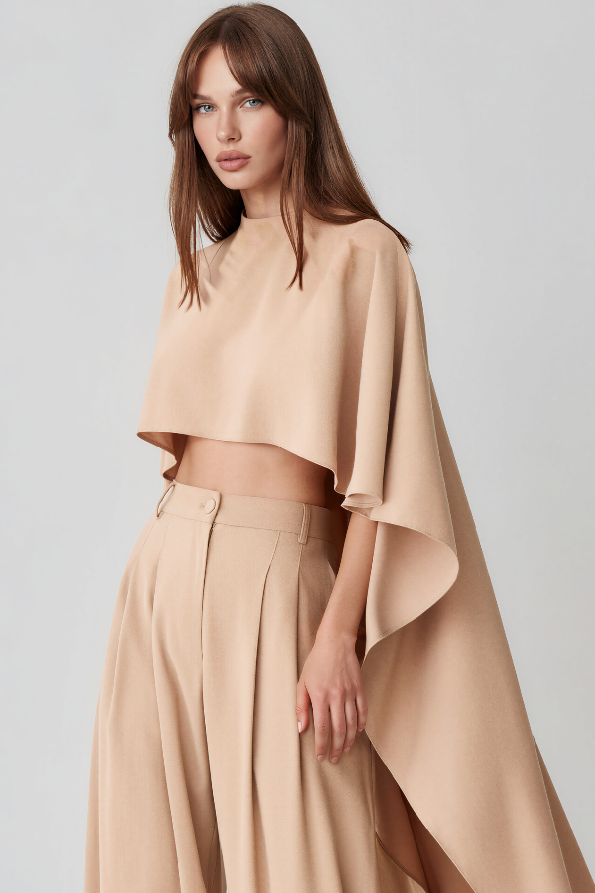 Kinuye Cape Sleeve Pants Set