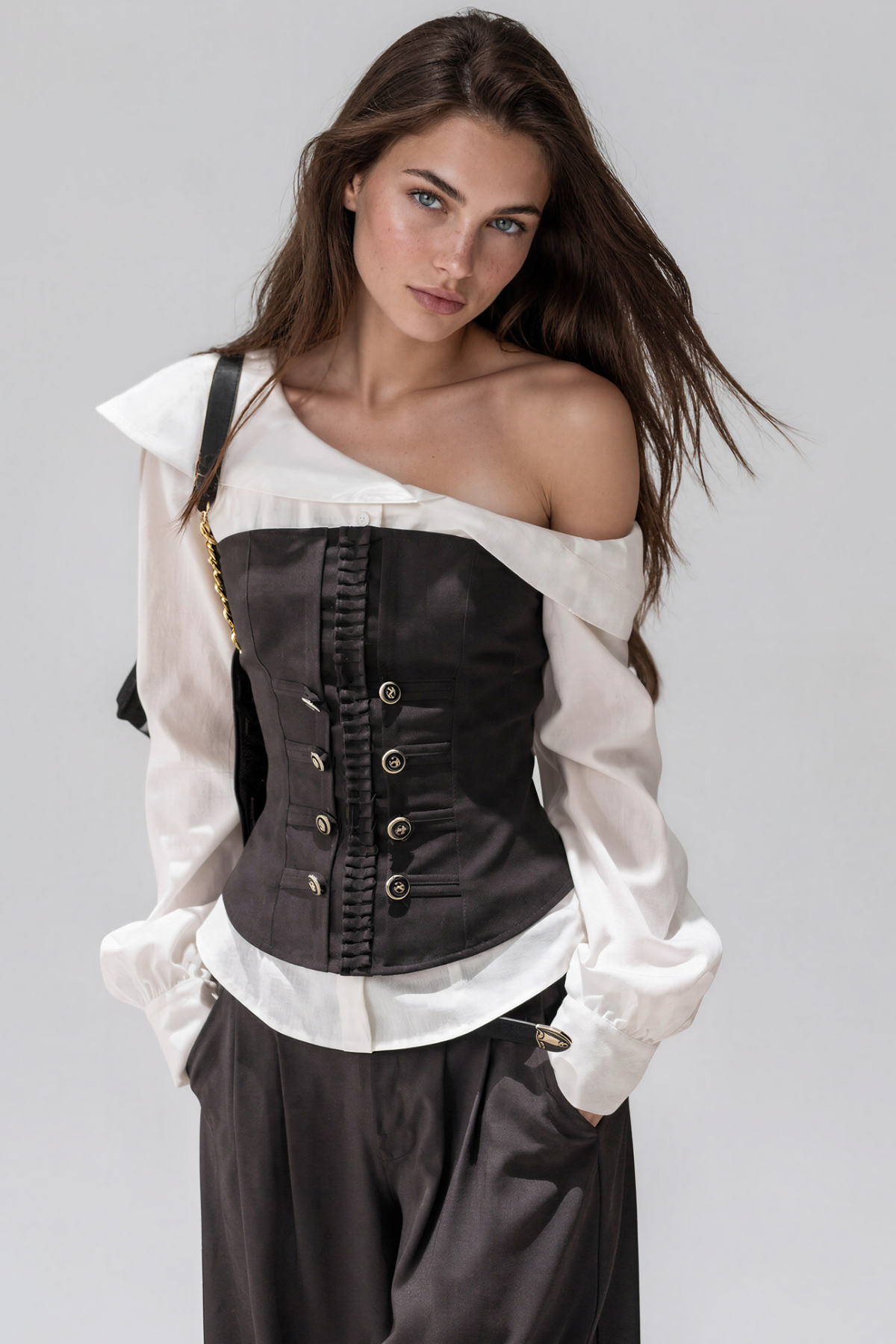Kione One Shoulder Two Piece Top