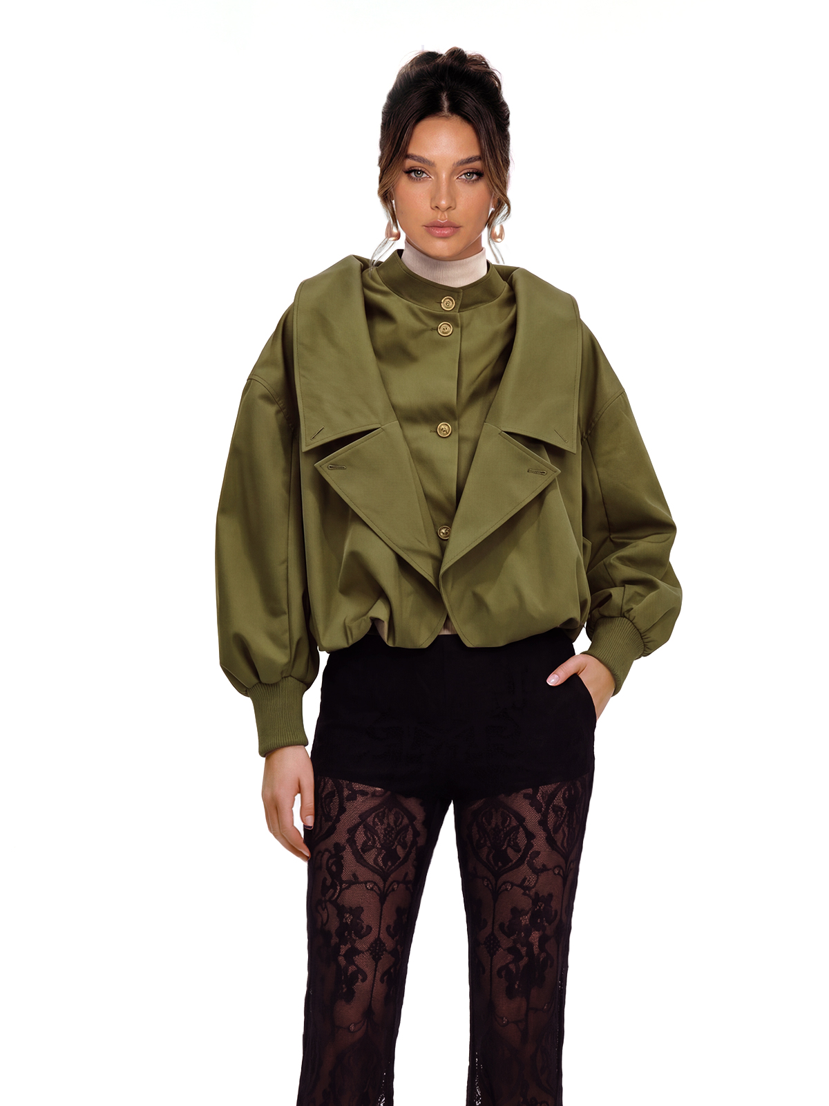 Kiora Balloon Sleeve Jacket