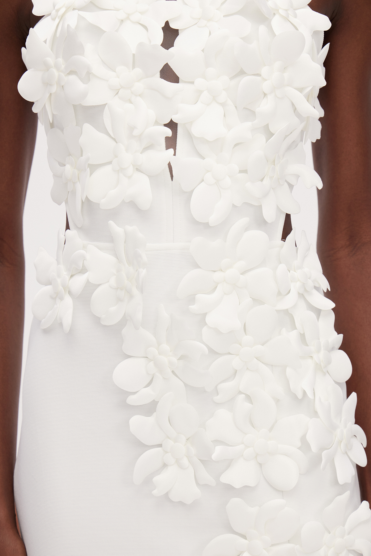 Kira Halter Neck Flower Split Maxi Dress