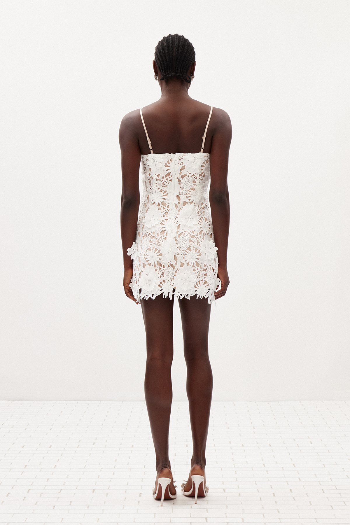 Kira Spaghetti Flower Mini Dress