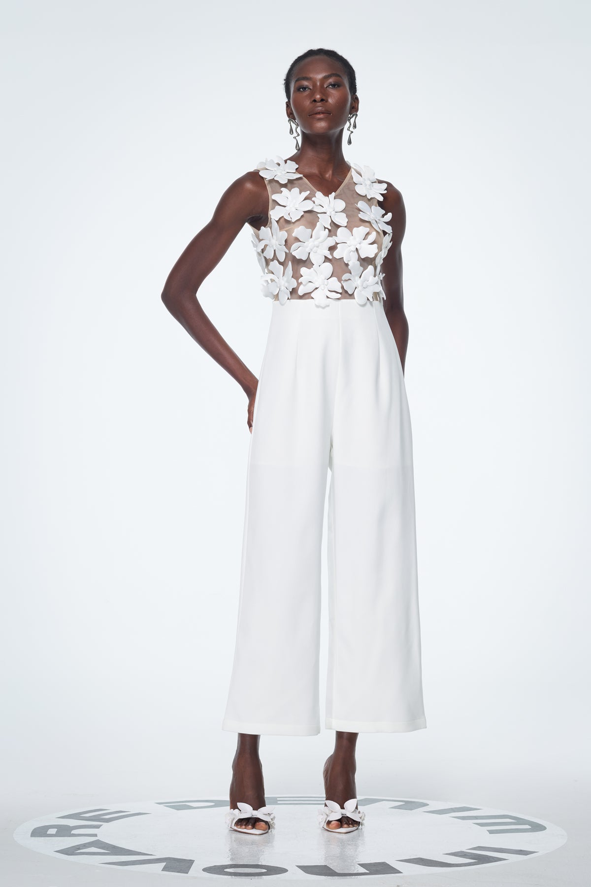 Kira Flower Cutout Jumpsuit