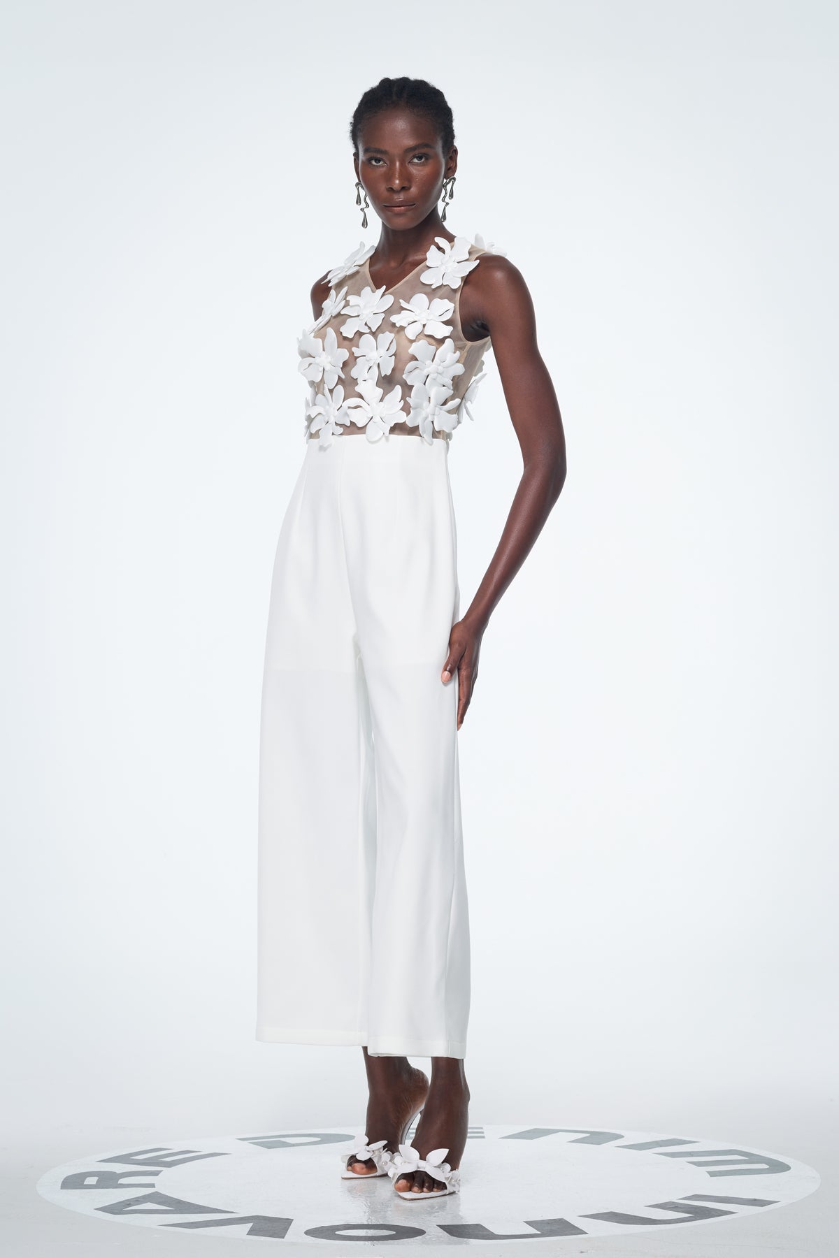 Kira Flower Cutout Jumpsuit