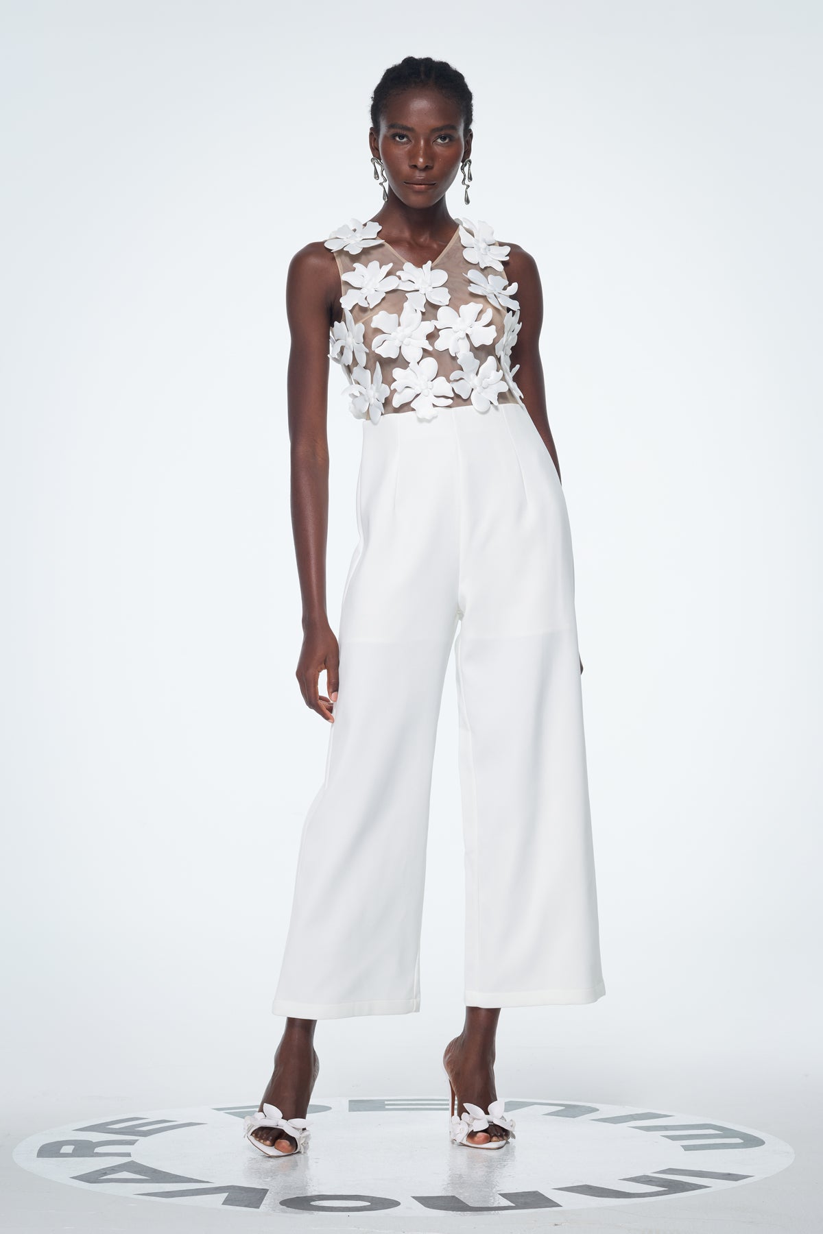 Kira Flower Cutout Jumpsuit