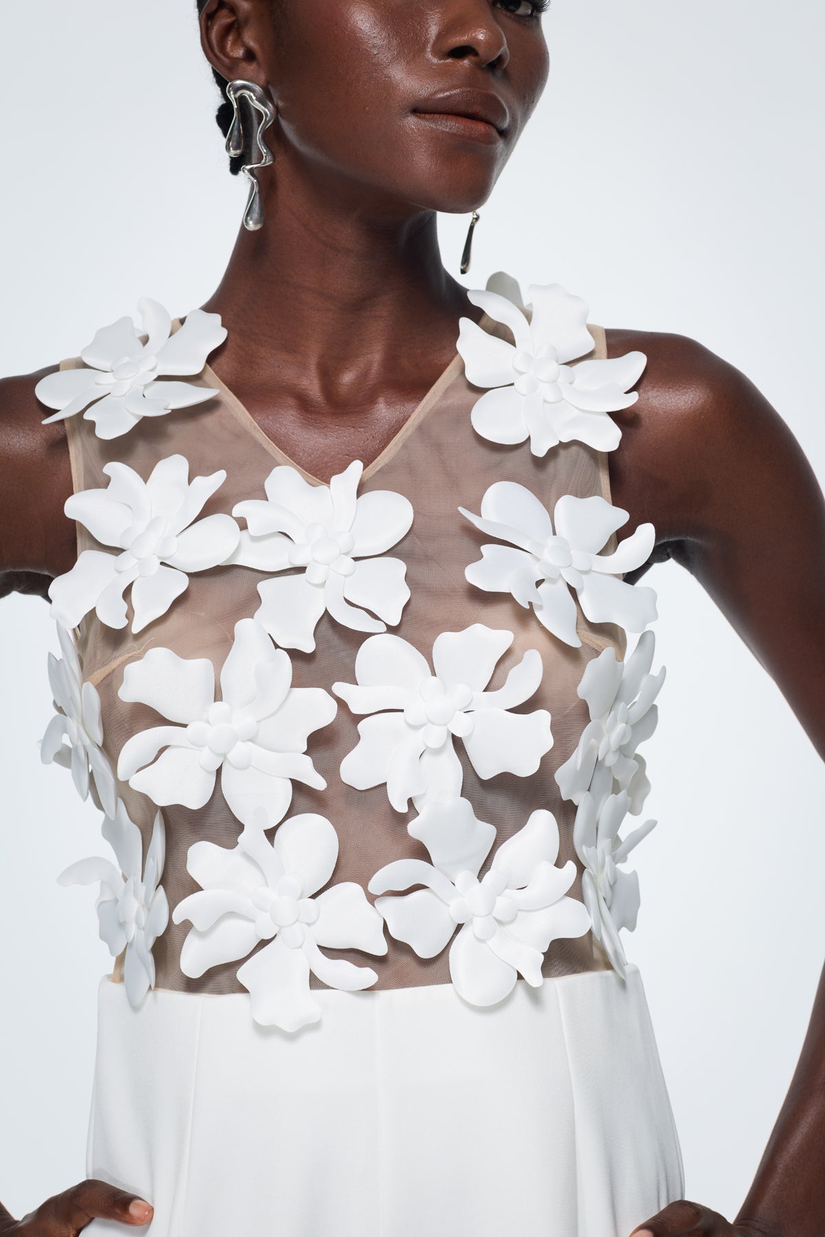 Kira Flower Cutout Jumpsuit