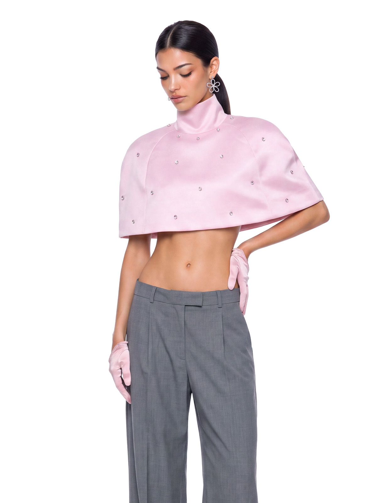 Kiral Crystal Shawl Top