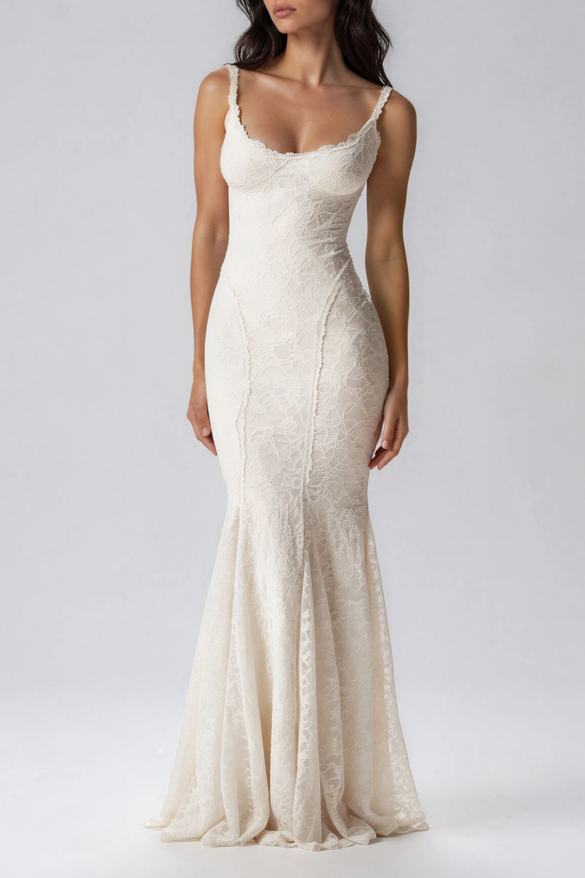 Kittinan Spaghetti Lace Maxi Dress